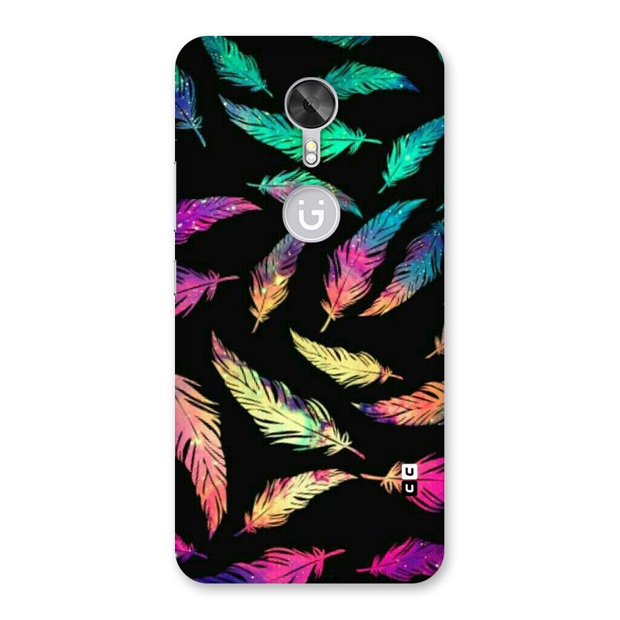Bright Feathers Back Case for Gionee A1