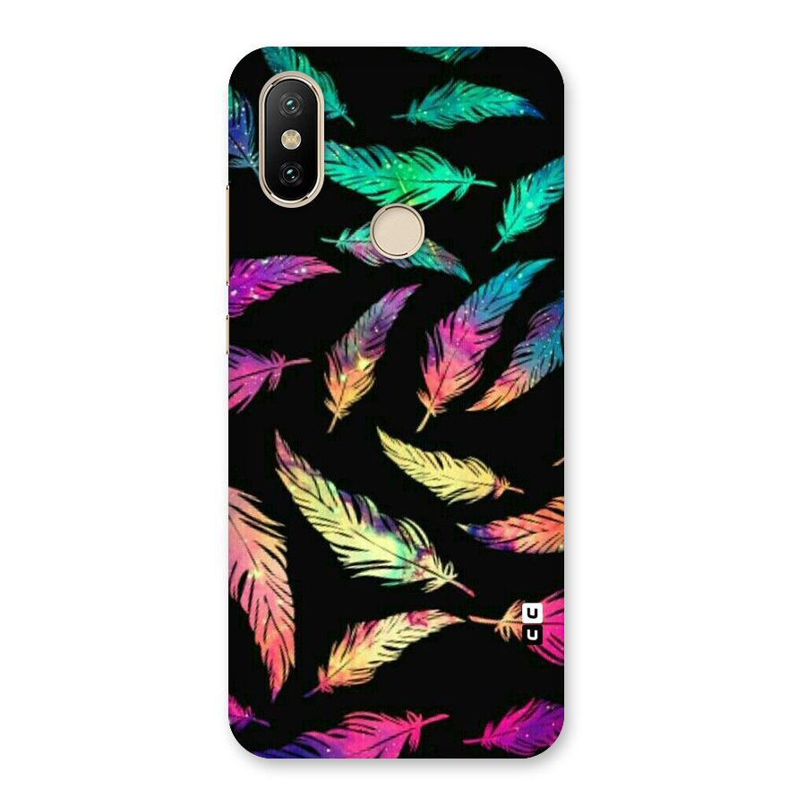 Bright Feathers Back Case for Mi A2