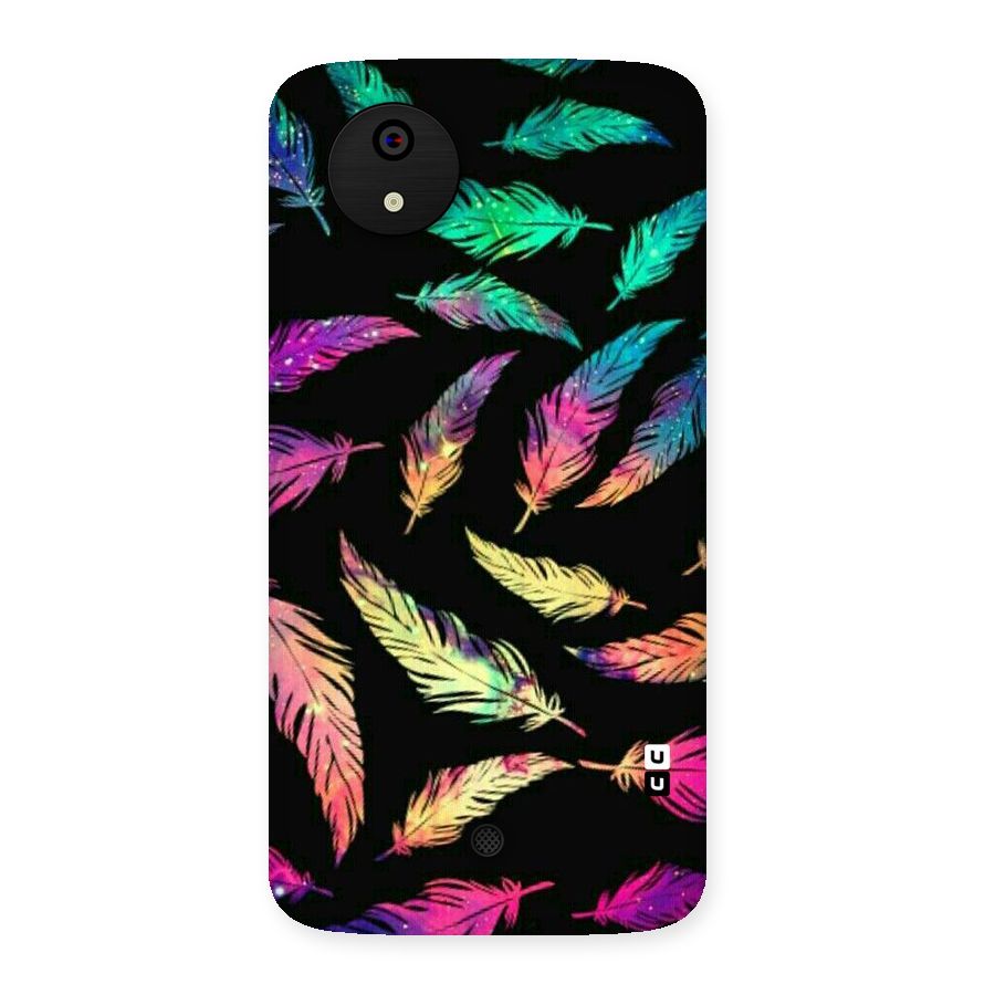 Bright Feathers Back Case for Micromax Canvas A1