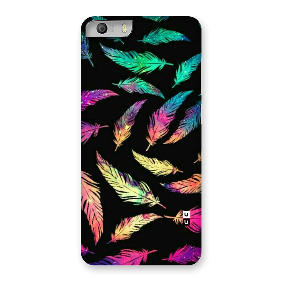Bright Feathers Back Case for Micromax Canvas Knight 2