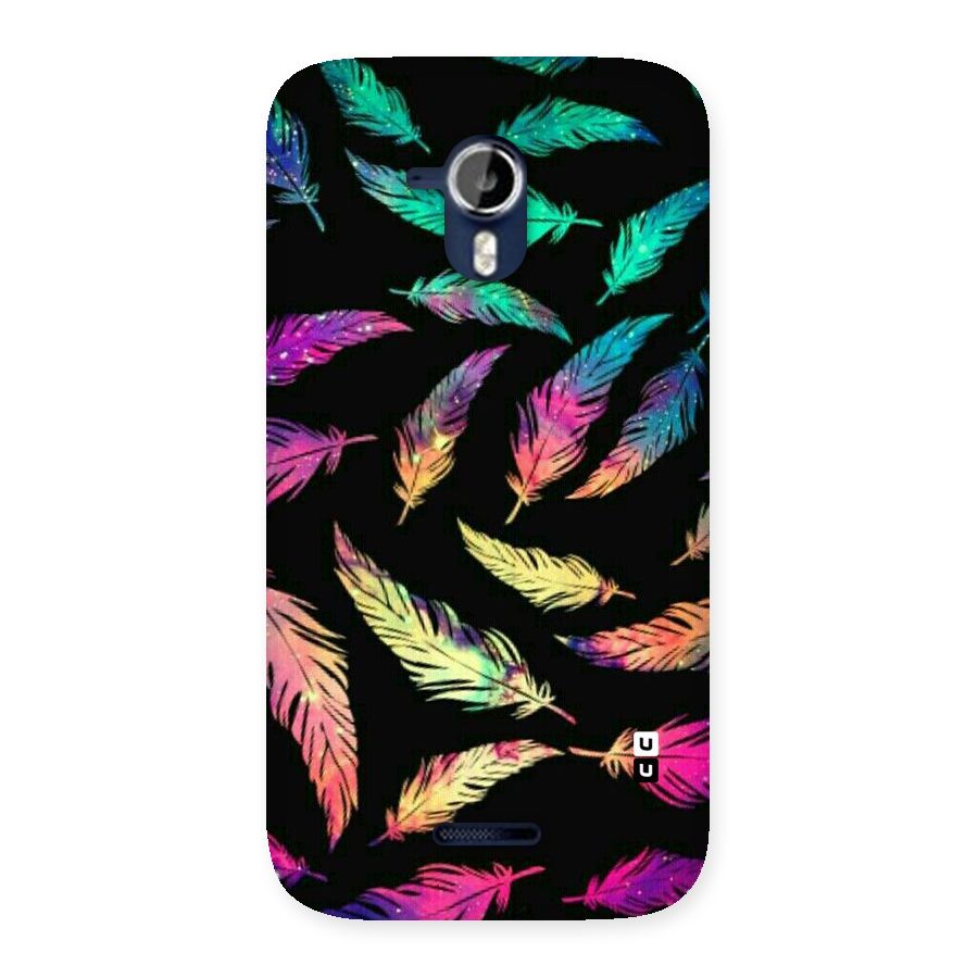 Bright Feathers Back Case for Micromax Canvas Magnus A117