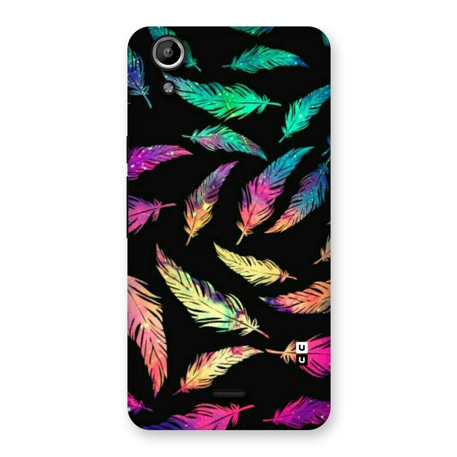 Bright Feathers Back Case for Micromax Canvas Selfie Lens Q345