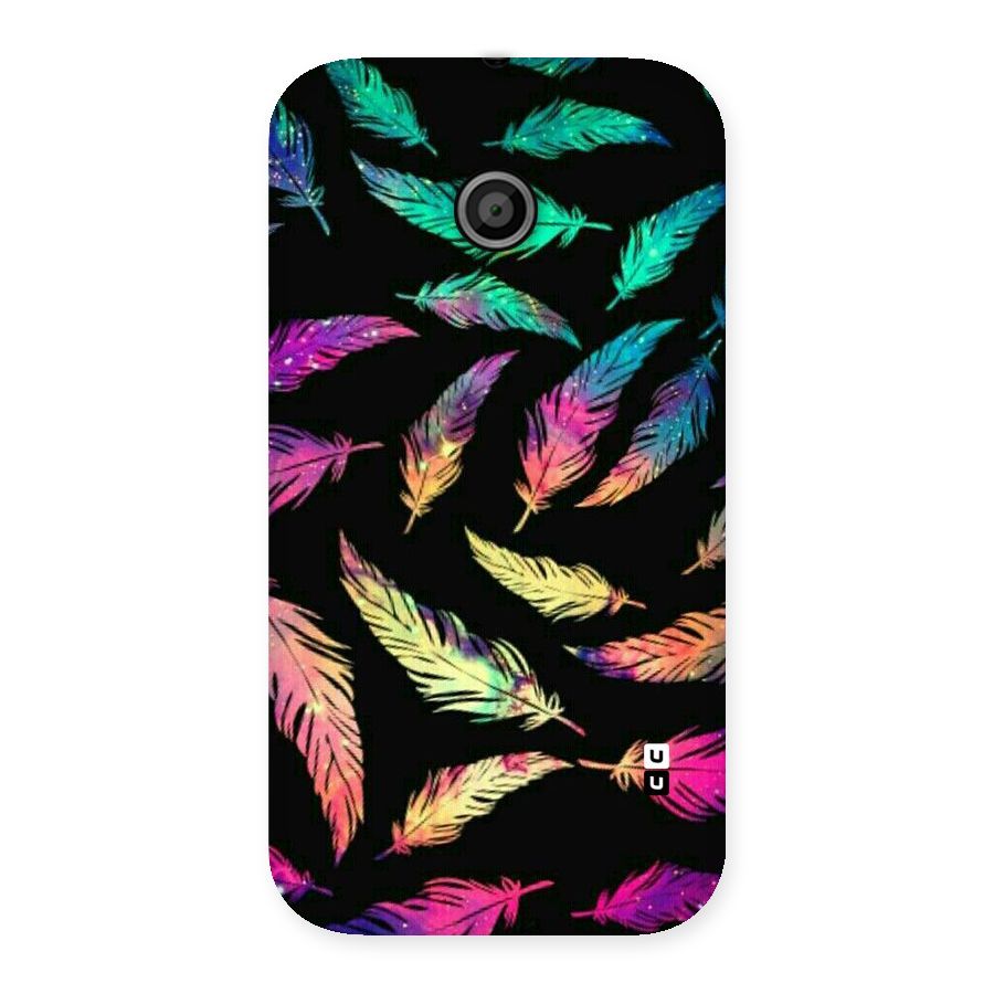 Bright Feathers Back Case for Moto E