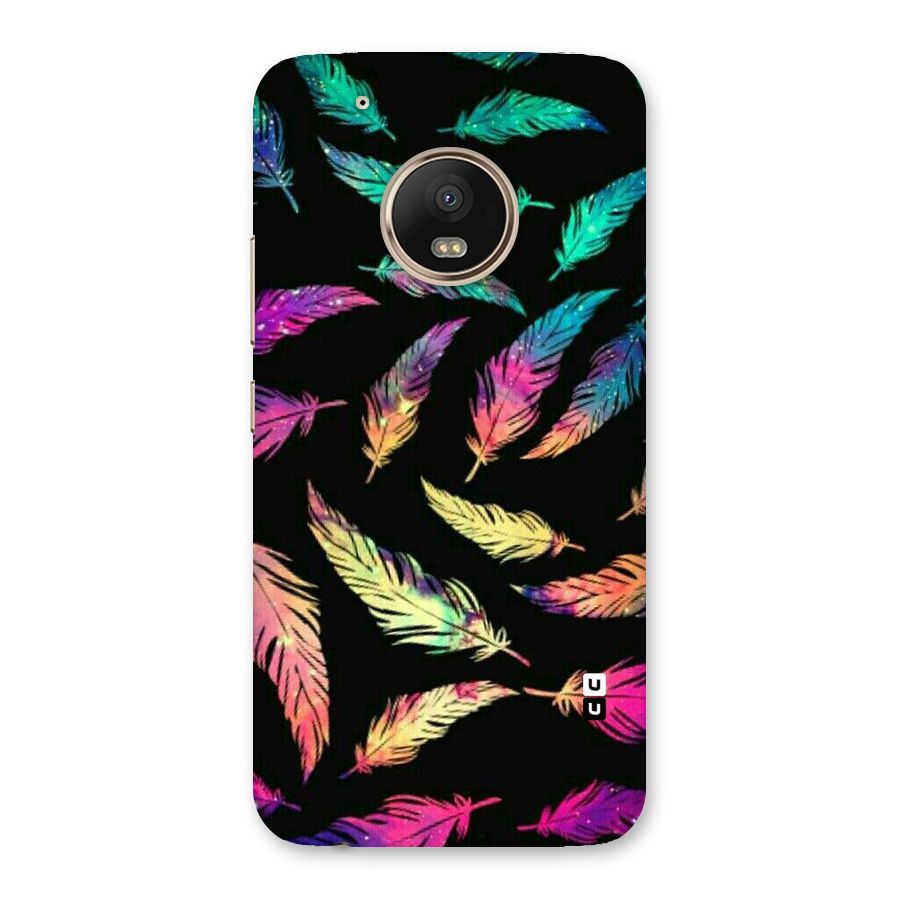 Bright Feathers Back Case for Moto G5 Plus