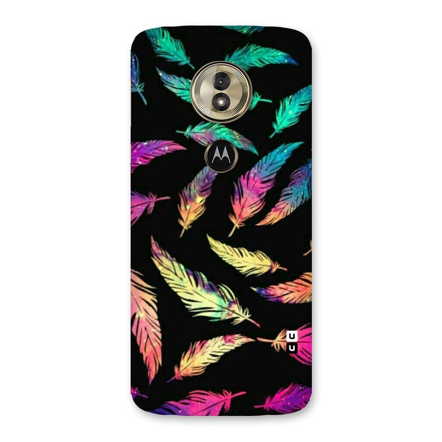 Bright Feathers Back Case for Moto G6 Play