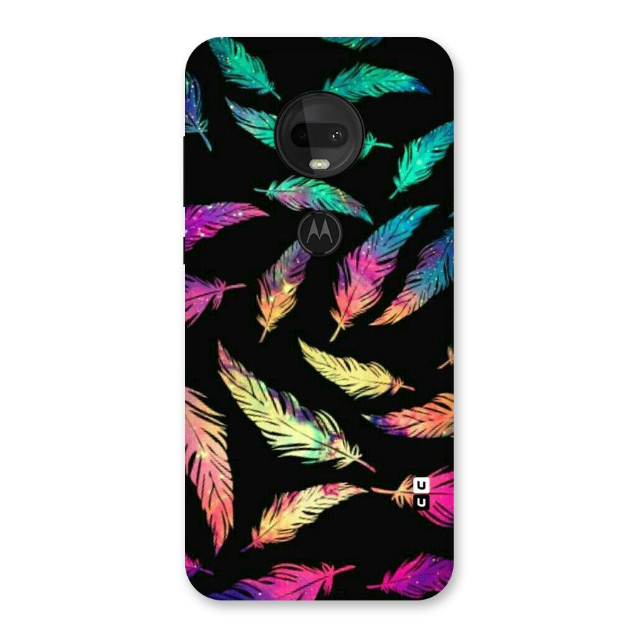Bright Feathers Back Case for Moto G7