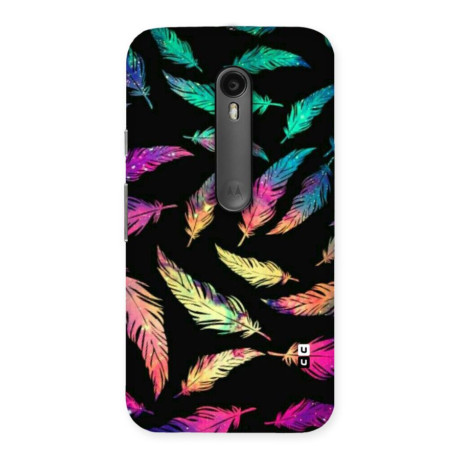 Bright Feathers Back Case for Moto G Turbo