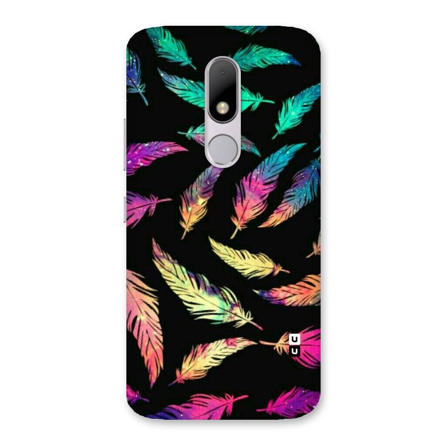 Bright Feathers Back Case for Moto M