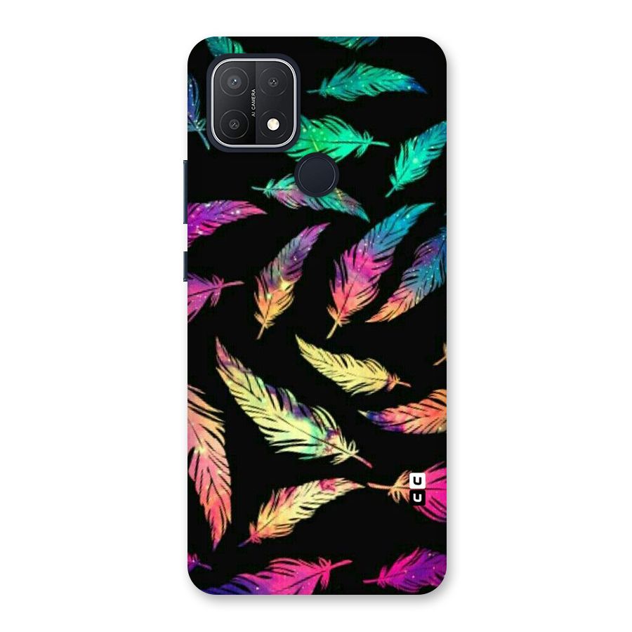 Bright Feathers Back Case for Oppo A15