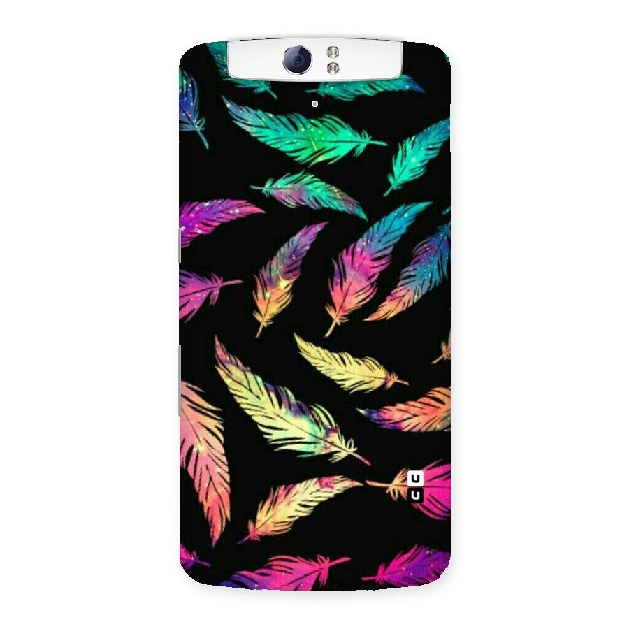 Bright Feathers Back Case for Oppo N1