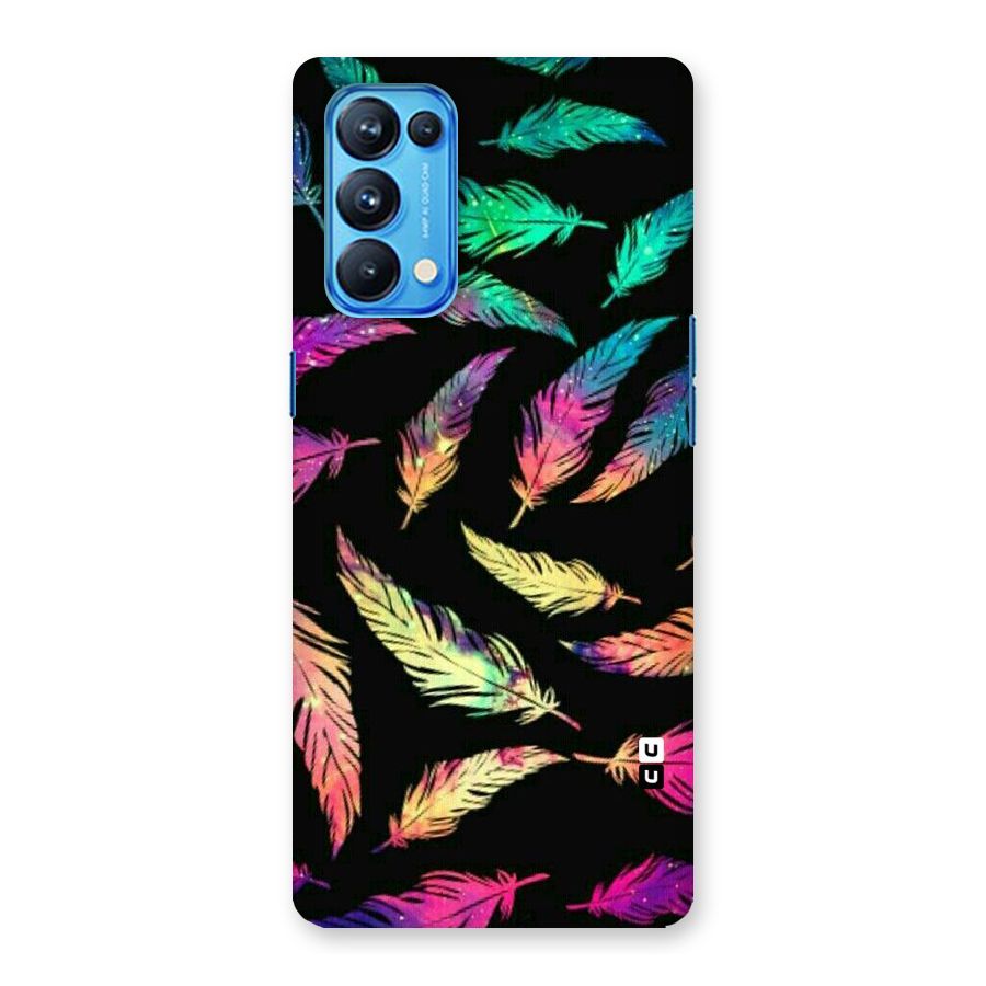 Bright Feathers Back Case for Oppo Reno5 Pro 5G