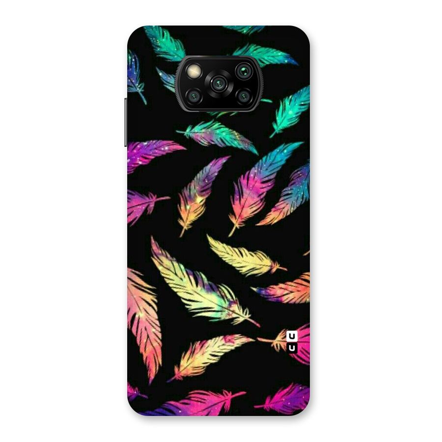 Bright Feathers Back Case for Poco X3