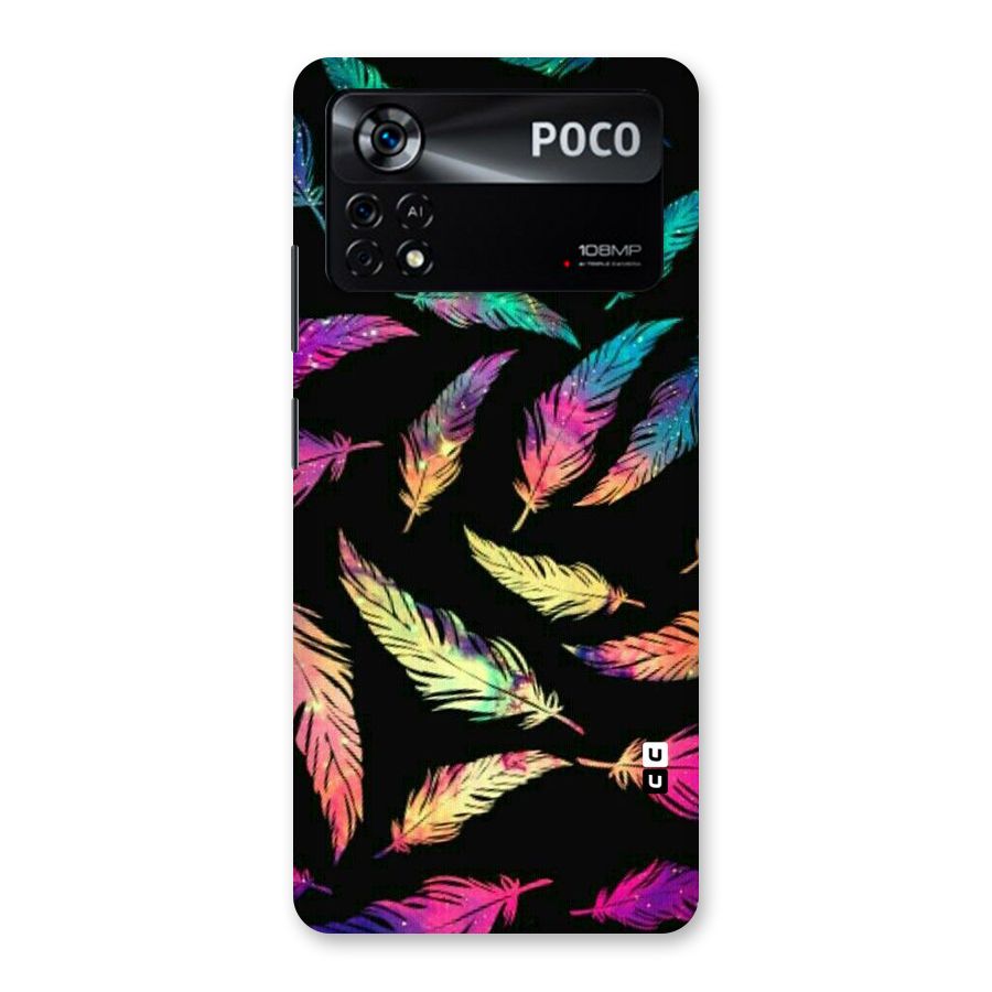 Bright Feathers Back Case for Poco X4 Pro 5G