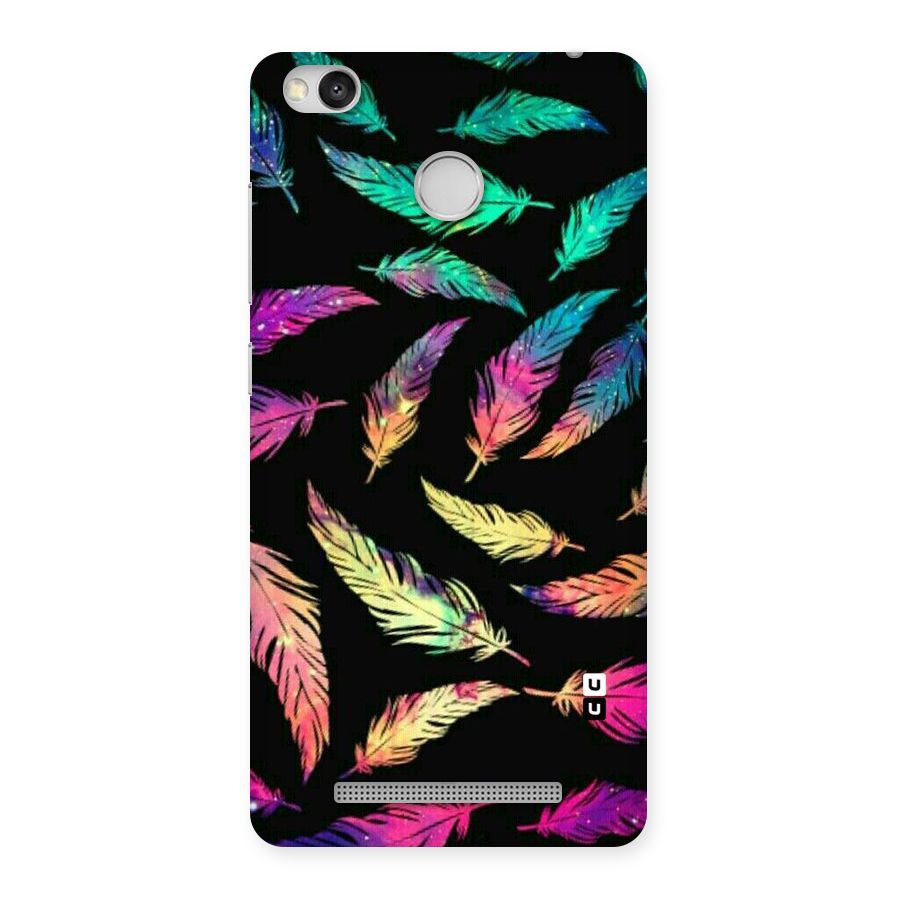Bright Feathers Back Case for Redmi 3S Prime