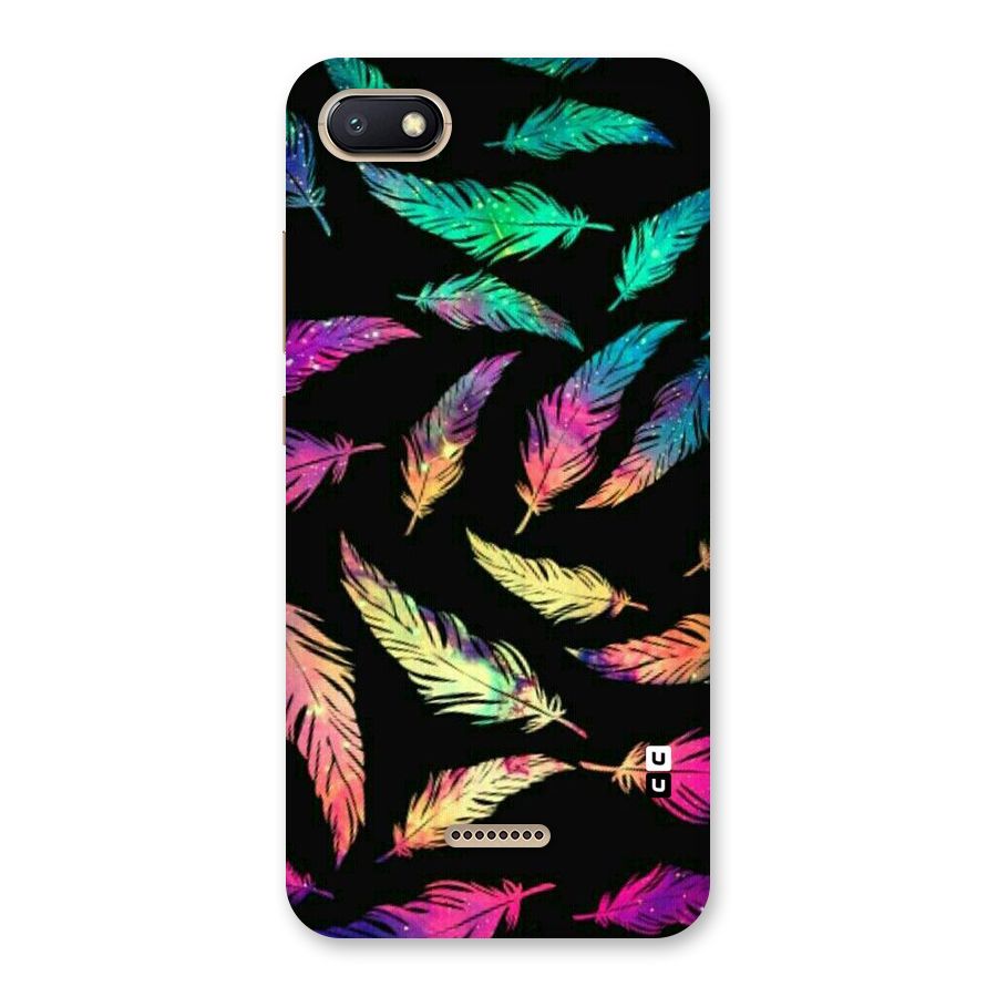 Bright Feathers Back Case for Redmi 6A