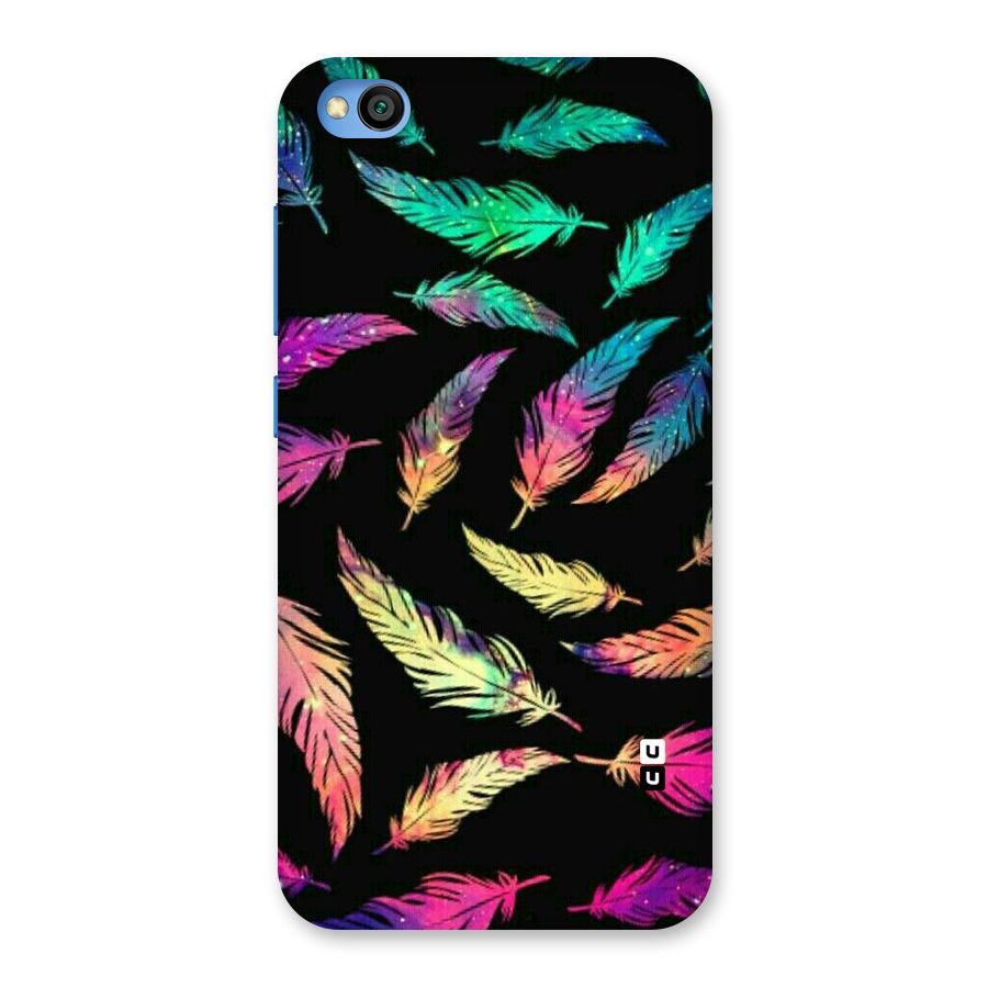 Bright Feathers Back Case for Redmi Go