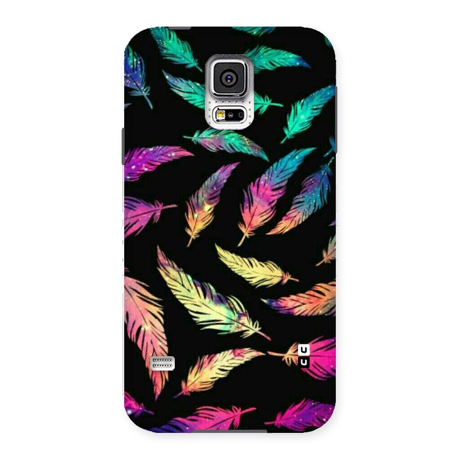 Bright Feathers Back Case for Samsung Galaxy S5