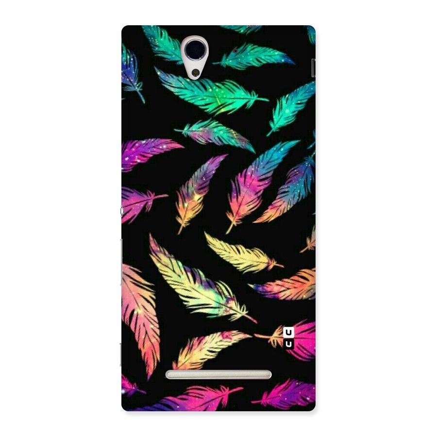 Bright Feathers Back Case for Sony Xperia C3