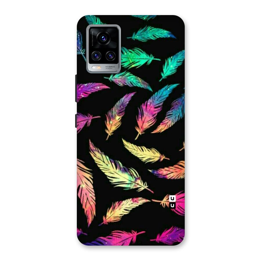 Bright Feathers Back Case for Vivo V20 Pro