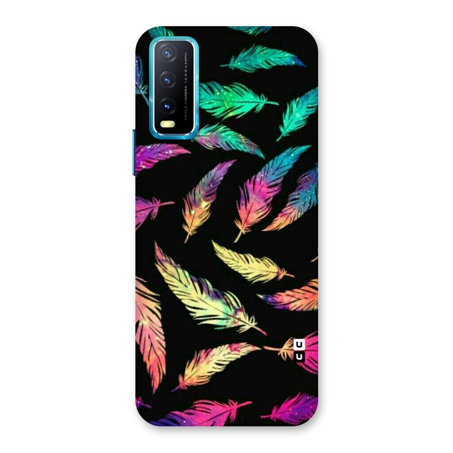 Bright Feathers Back Case for Vivo Y20s