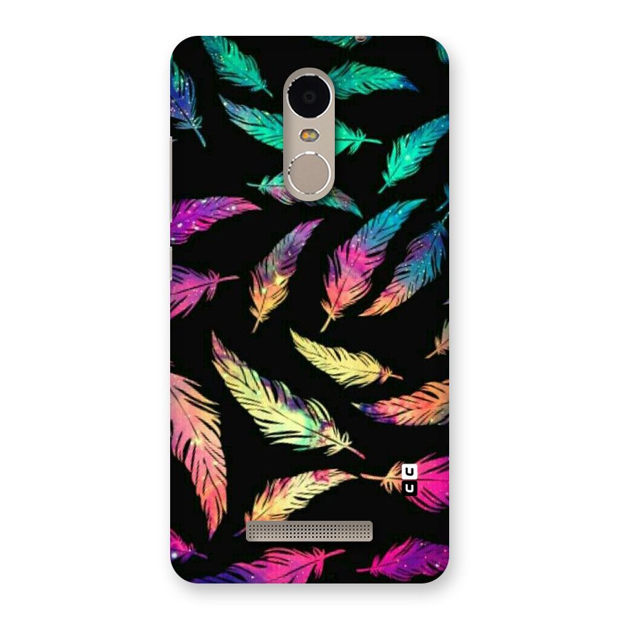 Bright Feathers Back Case for Xiaomi Redmi Note 3