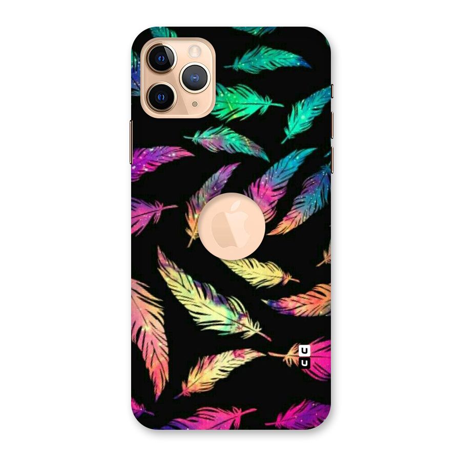 Bright Feathers Back Case for iPhone 11 Pro Max Logo Cut