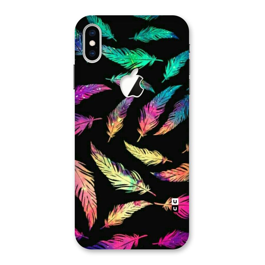 Bright Feathers Back Case for iPhone XS Max Apple Cut