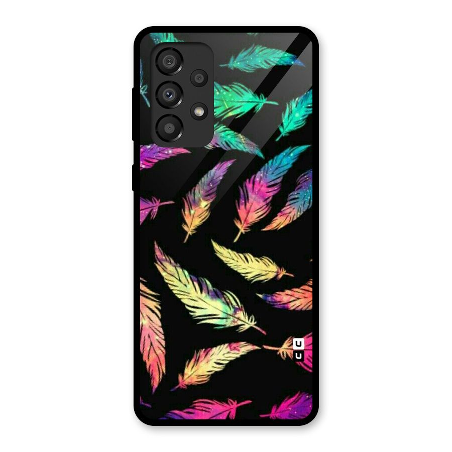 Bright Feathers Glass Back Case for Galaxy A33 5G