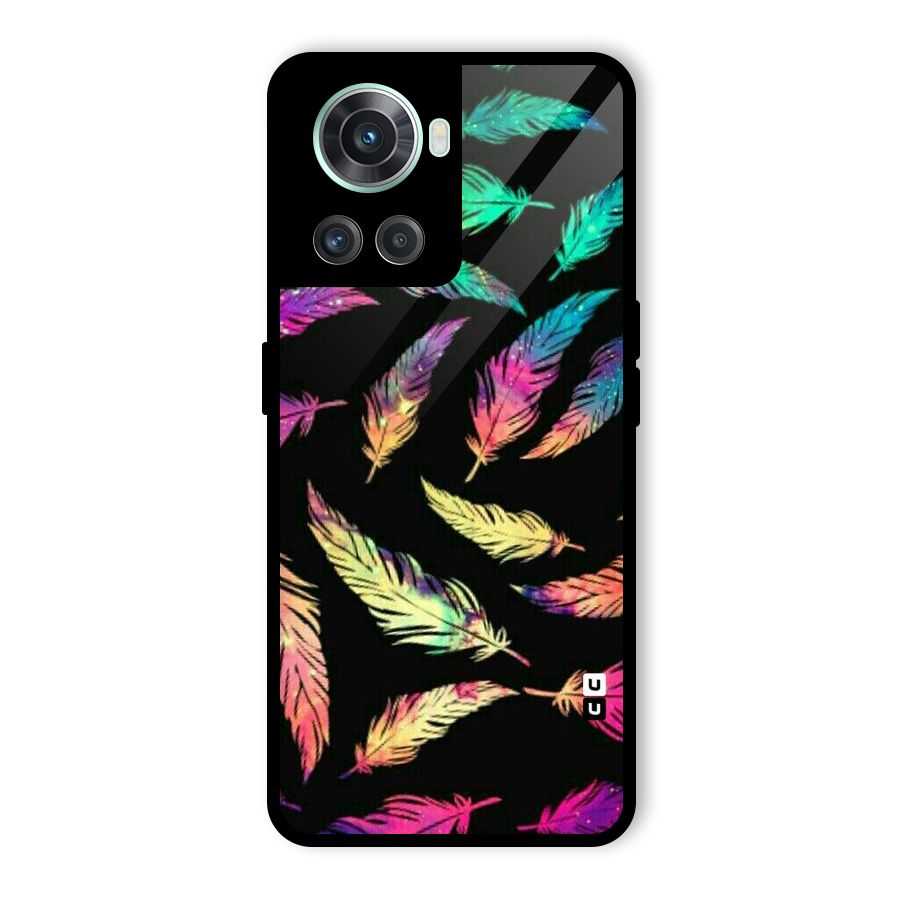 Bright Feathers Glass Back Case for OnePlus 10R