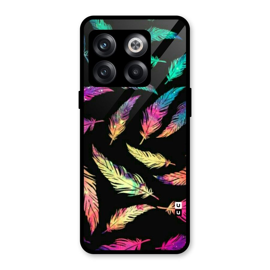 Bright Feathers Glass Back Case for OnePlus 10T