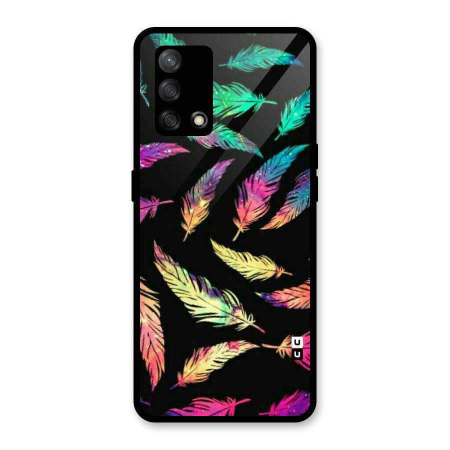 Bright Feathers Glass Back Case for Oppo F19