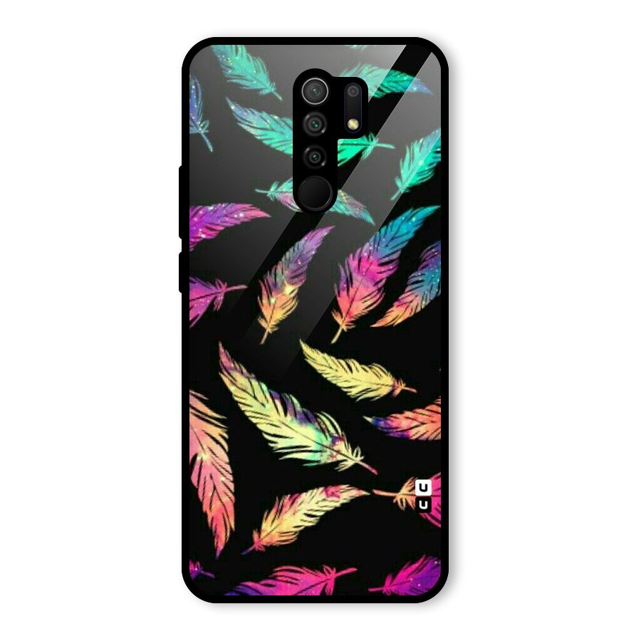 Bright Feathers Glass Back Case for Poco M2