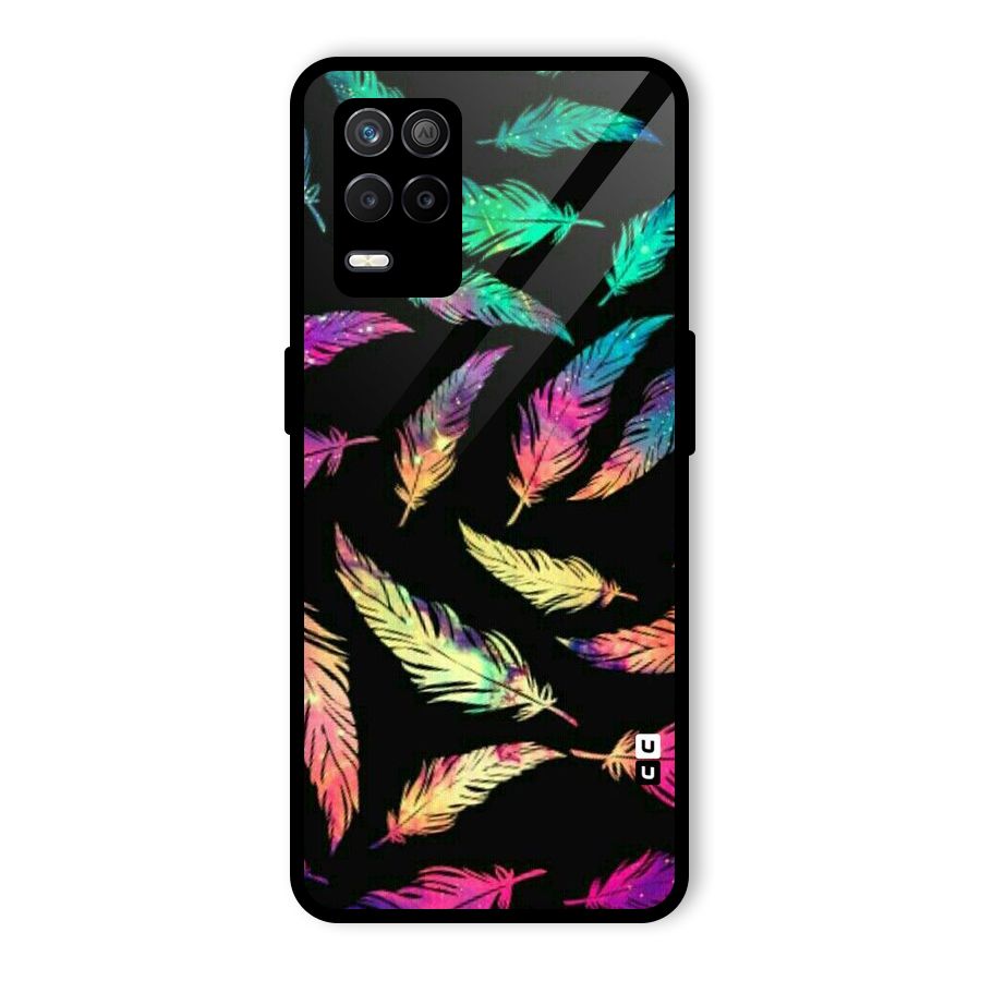 Bright Feathers Glass Back Case for Realme 8 5G