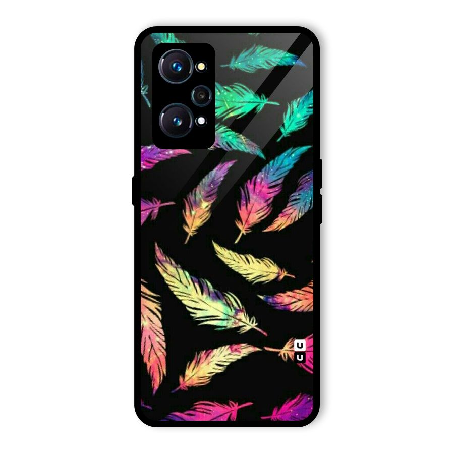 Bright Feathers Glass Back Case for Realme GT 2