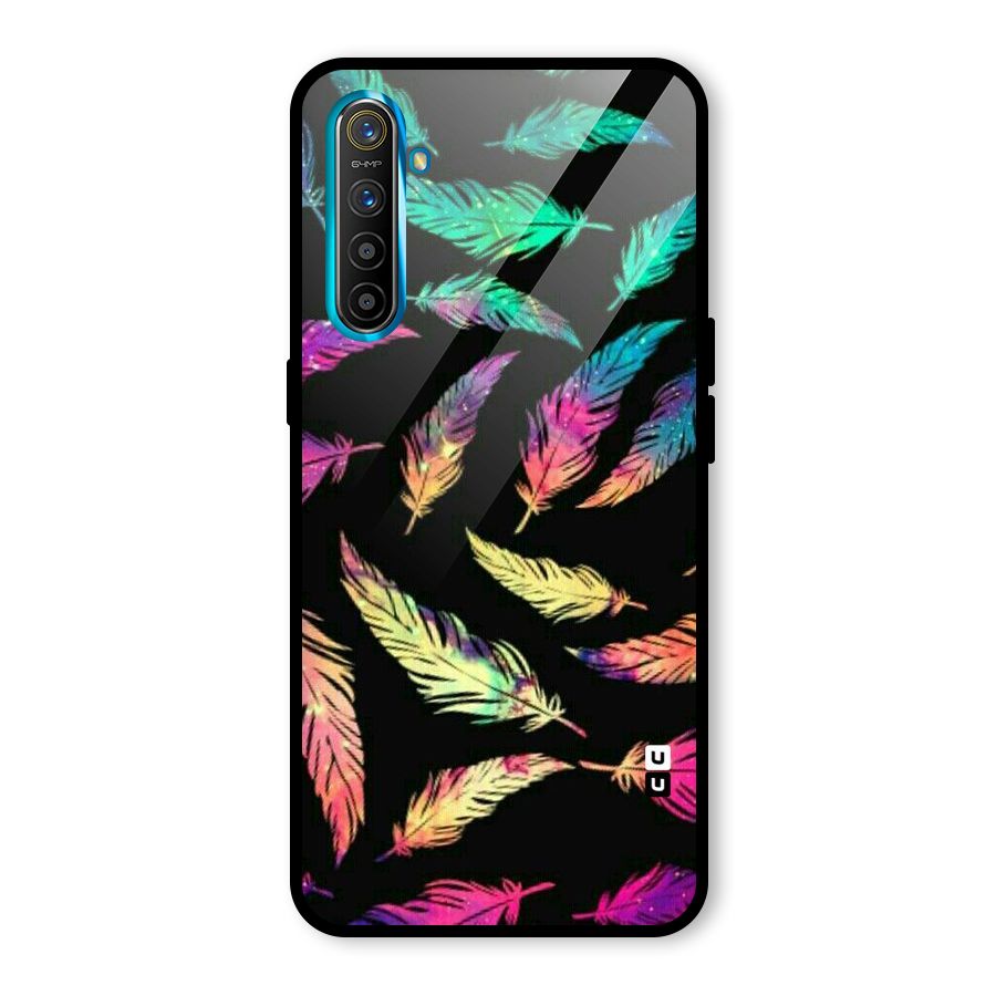 Bright Feathers Glass Back Case for Realme X2