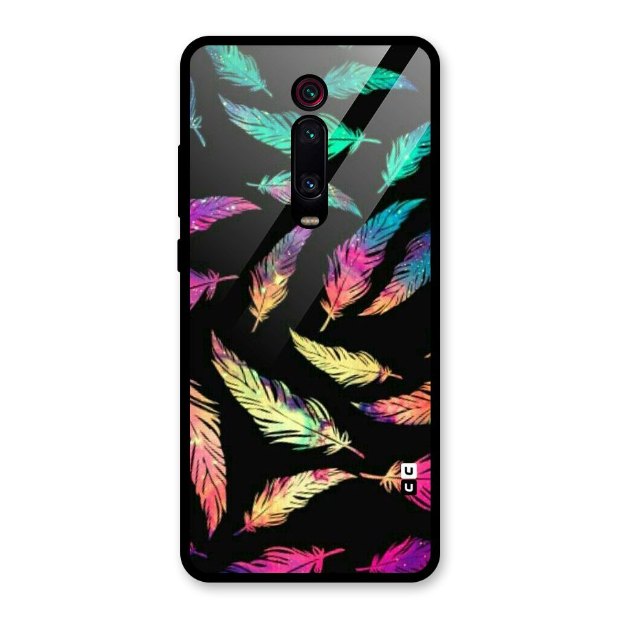 Bright Feathers Glass Back Case for Redmi K20