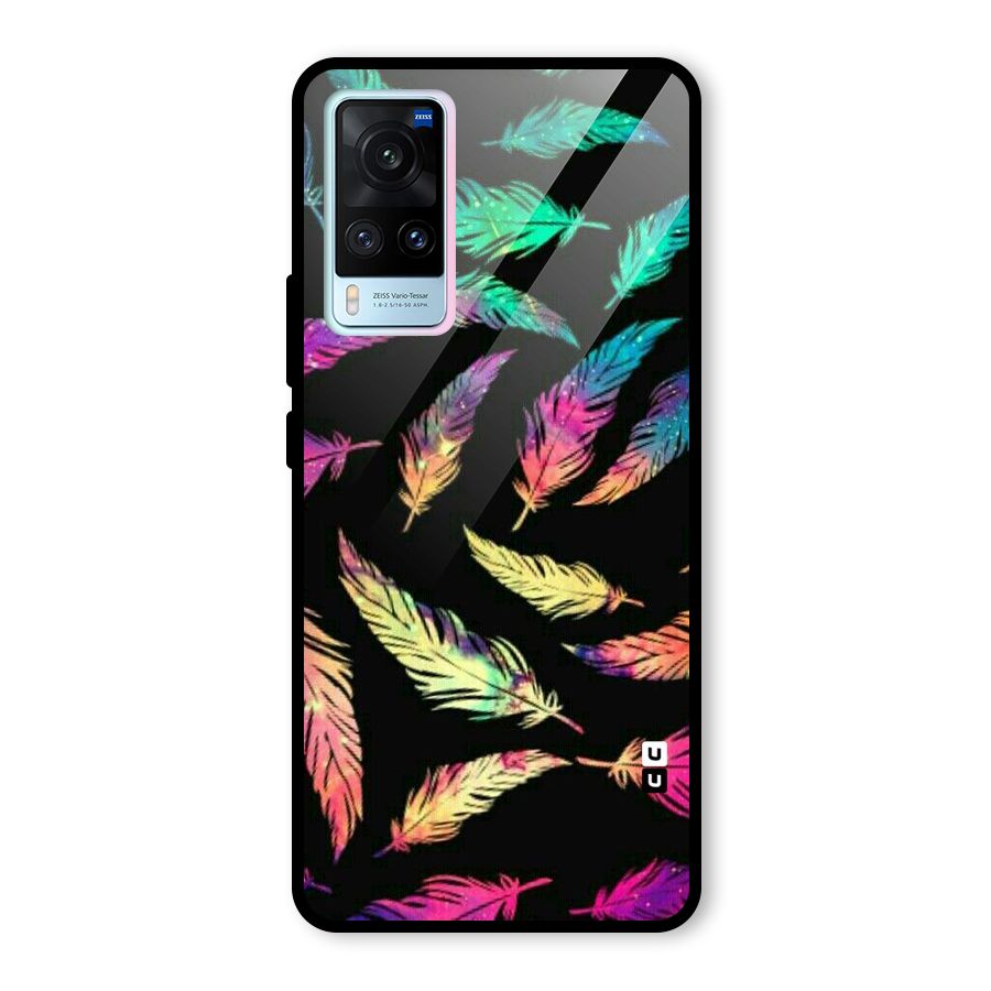 Bright Feathers Glass Back Case for Vivo X60