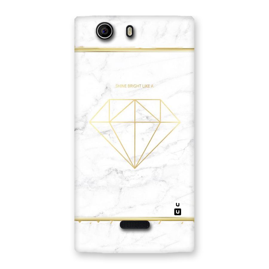 Bright Gold Diamond Back Case for Canvas Nitro 2 E311