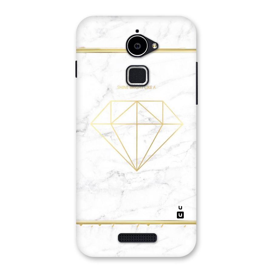 Bright Gold Diamond Back Case for Coolpad Note 3 Lite