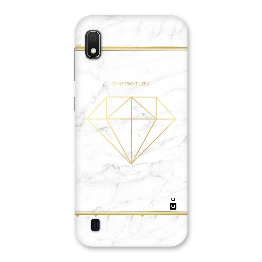 Bright Gold Diamond Back Case for Galaxy A10