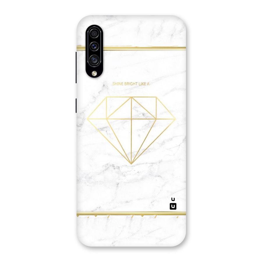 Bright Gold Diamond Back Case for Galaxy A30s