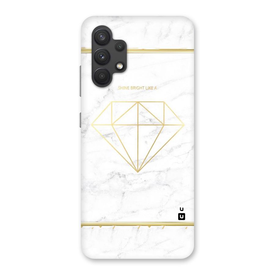 Bright Gold Diamond Back Case for Galaxy A32