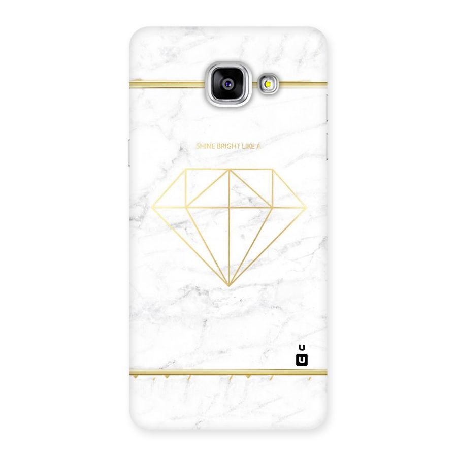 Bright Gold Diamond Back Case for Galaxy A5 2016