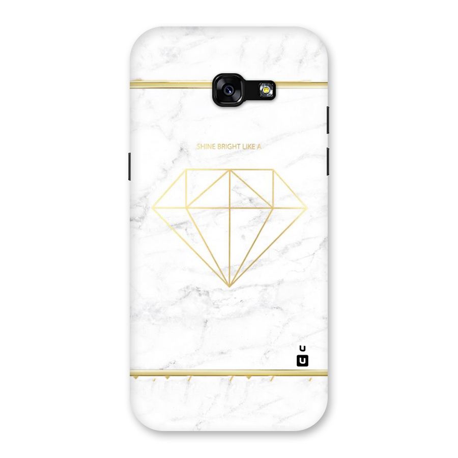 Bright Gold Diamond Back Case for Galaxy A5 2017