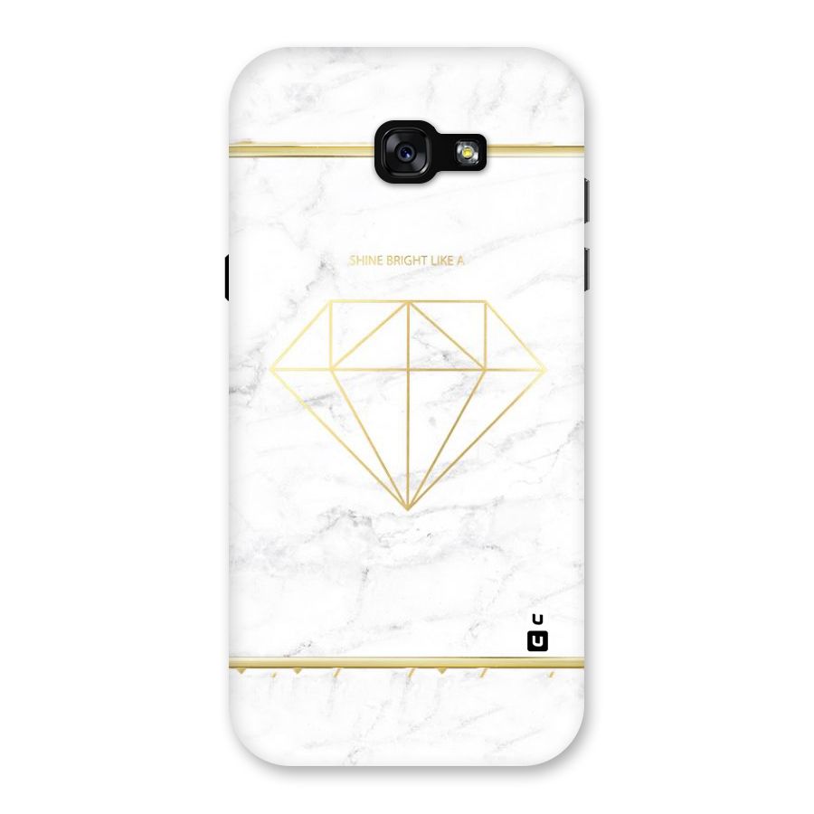Bright Gold Diamond Back Case for Galaxy A7 (2017)