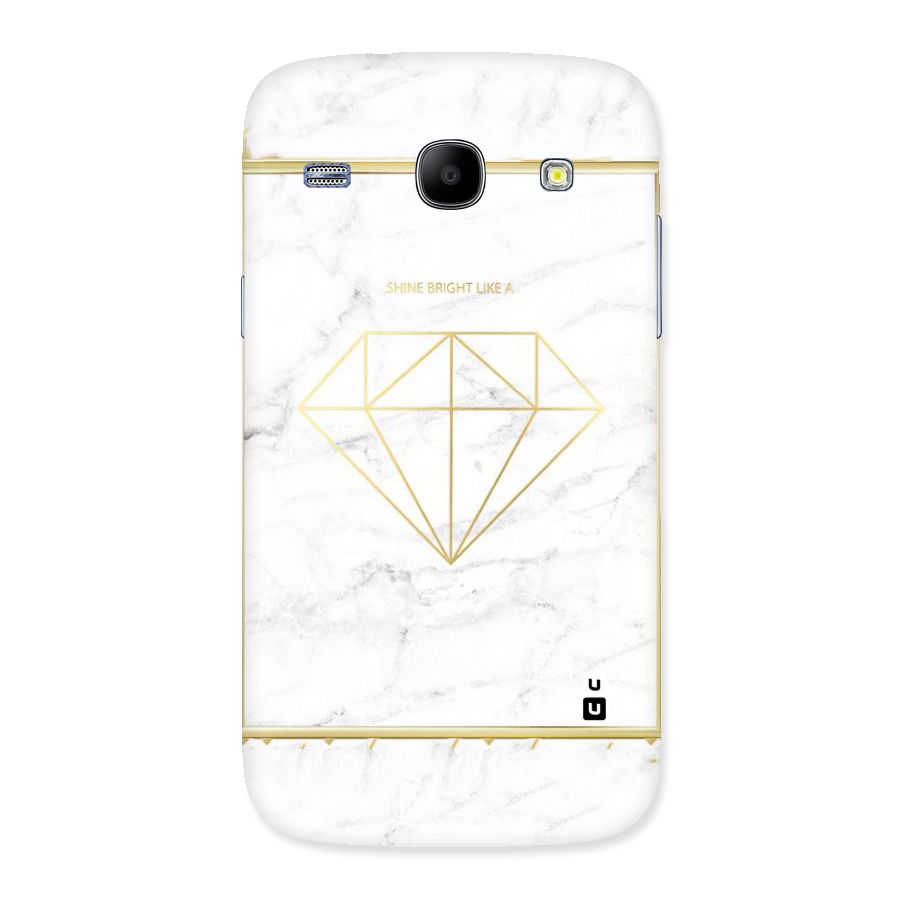 Bright Gold Diamond Back Case for Galaxy Core