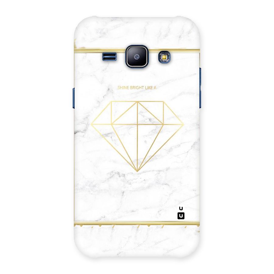 Bright Gold Diamond Back Case for Galaxy J1