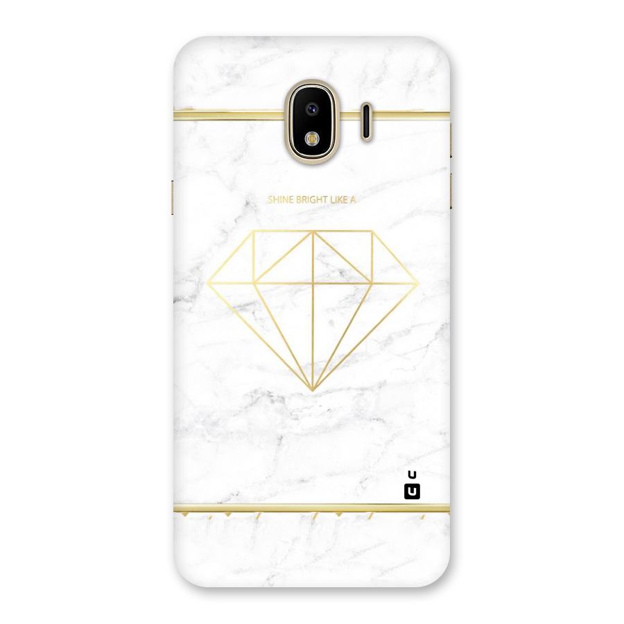 Bright Gold Diamond Back Case for Galaxy J4