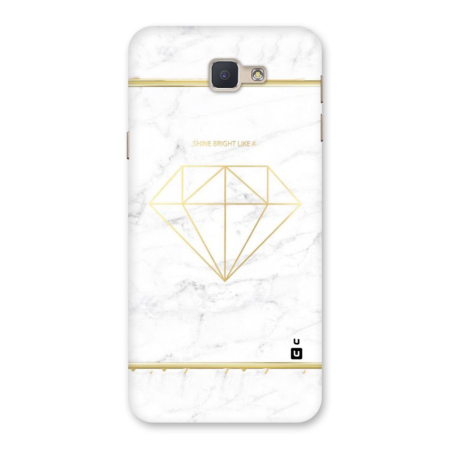 Bright Gold Diamond Back Case for Galaxy J5 Prime