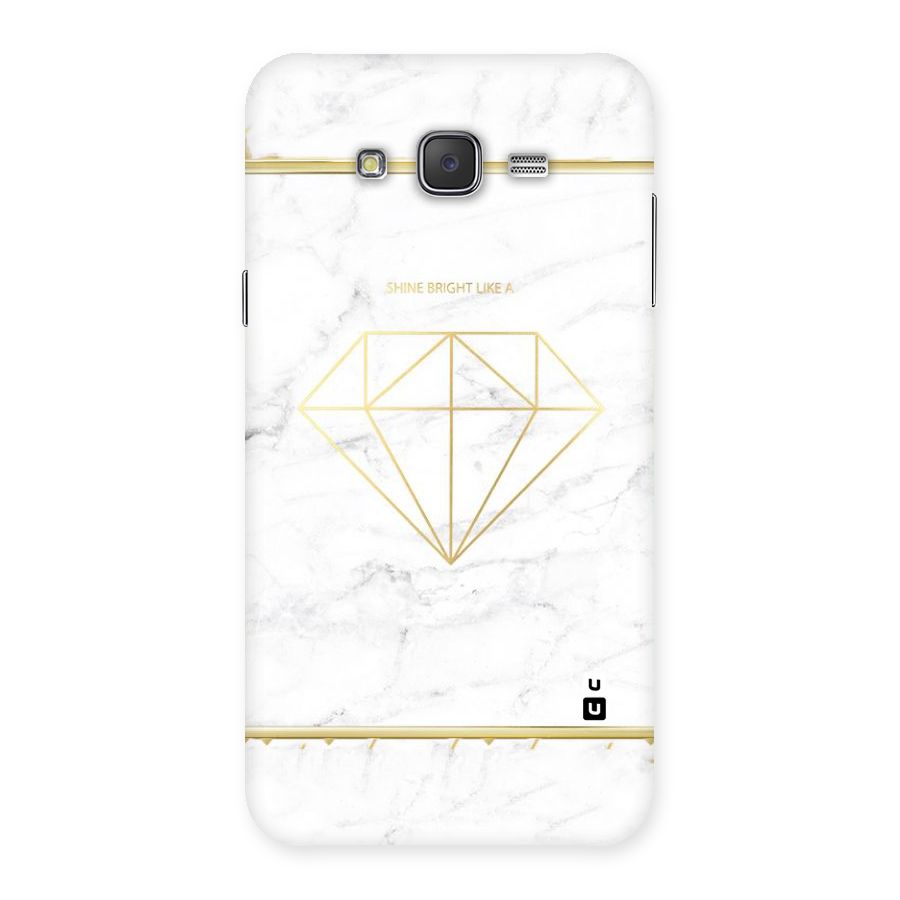 Bright Gold Diamond Back Case for Galaxy J7